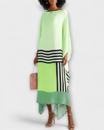 Anke - Locker geschnittener geometrischer Kaftan