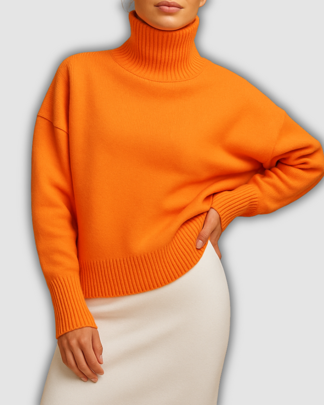 Adeline - Oversized Rollkragenpullover für Damen mit schmeichelhafter Passform