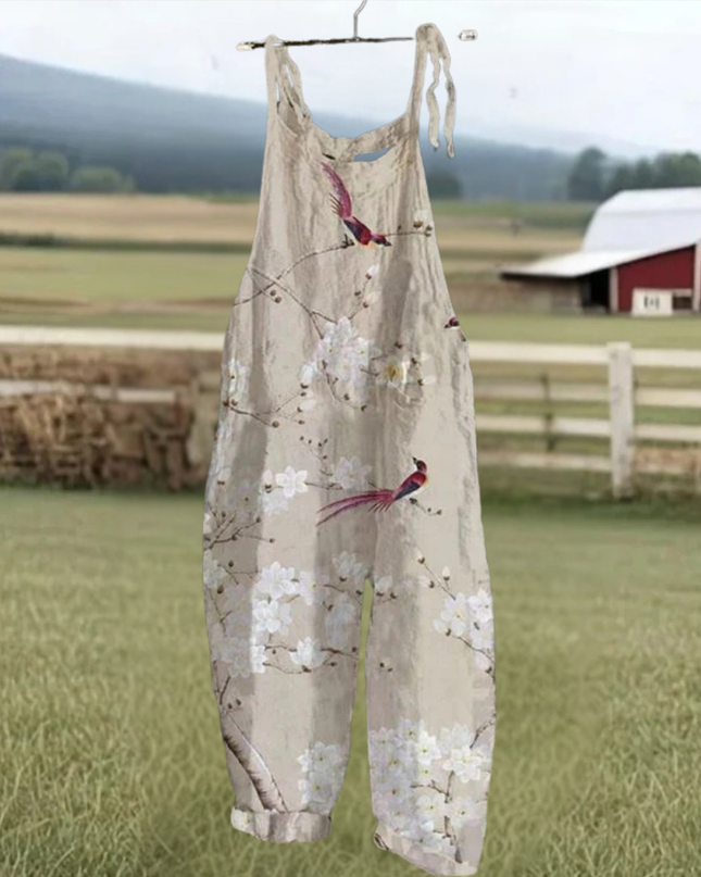 Dagmar - Vintage Blumen Jumpsuit Damen