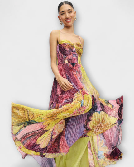 Emma - Maxikleid mit lebhaftem Ikat-Druck