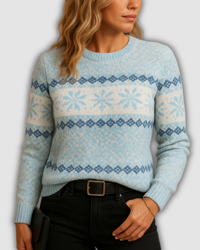 Briar - Damen-Weihnachtspullover mit festlichem Print