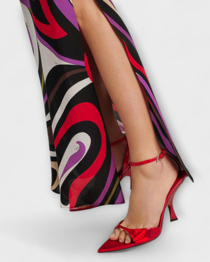 Anja - Maxi-Kleid im Marmor-Druck