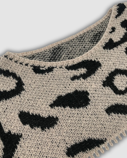 Wendela - Pullover mit Leopardenmuster