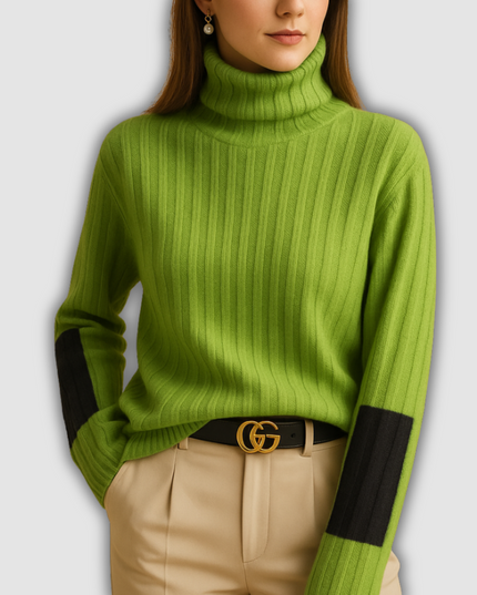 Calla - Damenstrickpullover mit Rollkragen