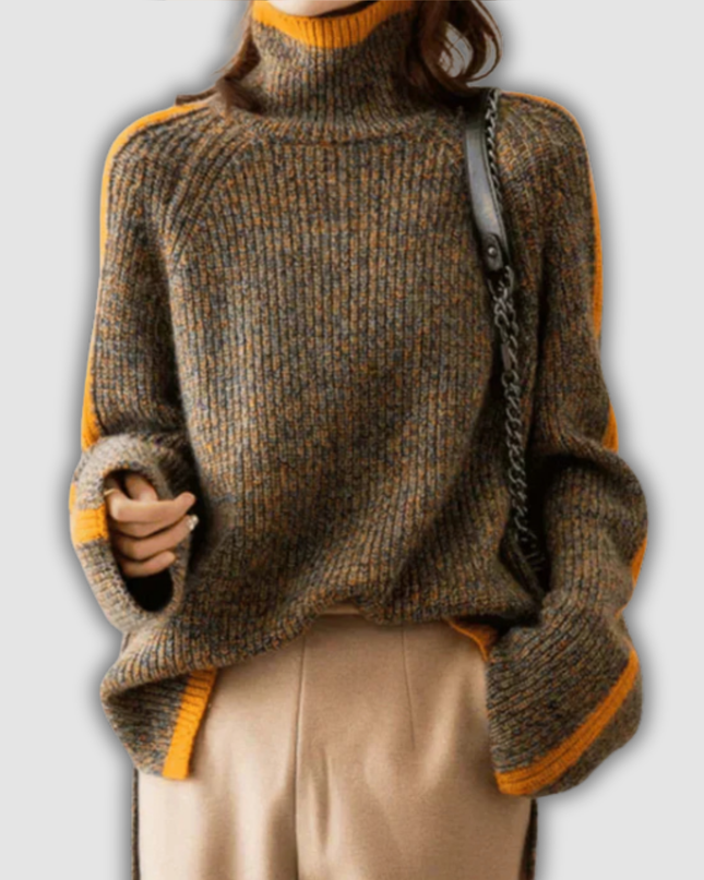 Hilma - Pullover mit hohem Kragen