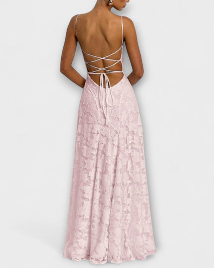 Ragna - Elegantes Jacquard-Maxikleid