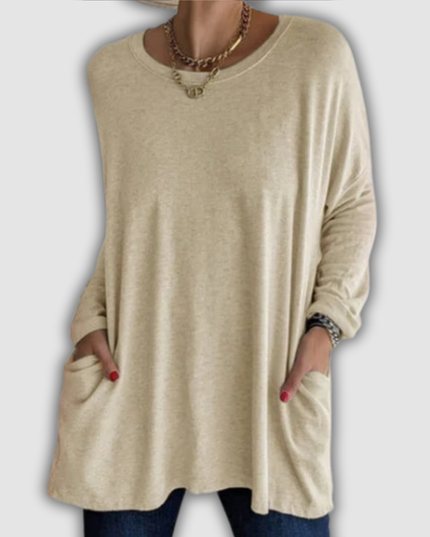 Zenobia - Locker sitzendes Langarmshirt