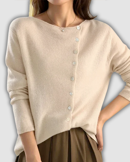 Meike - Elegante Wollstrickjacke