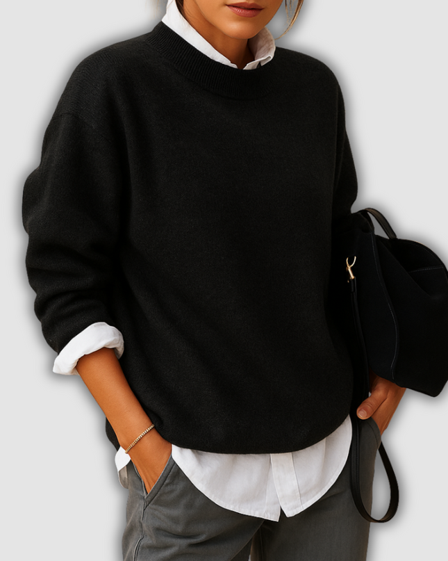 Uma - Damenpullover aus Wolle mit eleganter Passform und minimalistischer Verarbeitung
