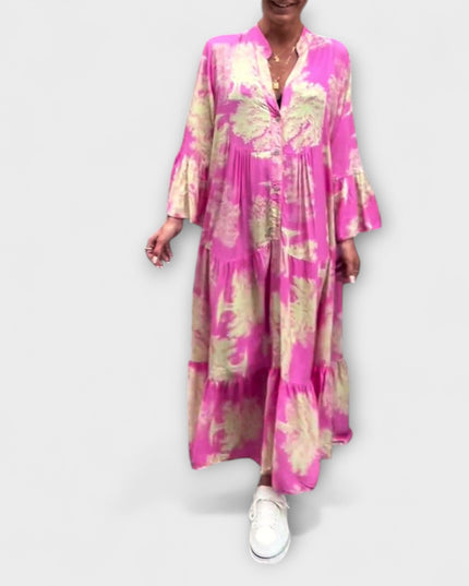 Lilly - Elegantes Floral-Maxi-Kleid