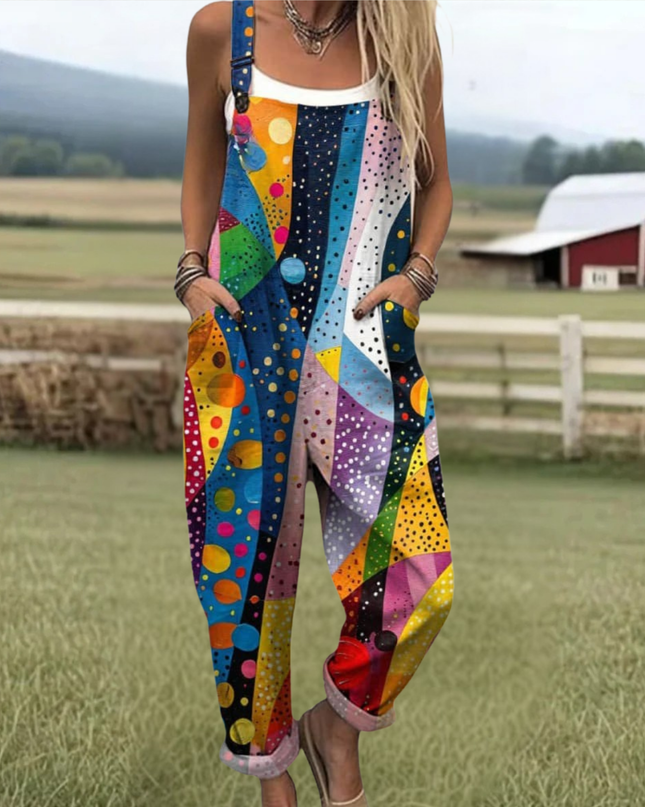 Johanna - Vintage Blumen Jumpsuit Damen