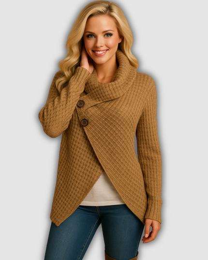 Quinley - Taillierter Damenstrickpullover