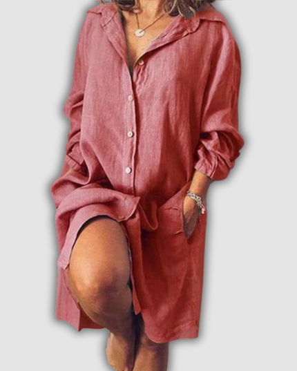 Trudelind - Midi-Kleid aus Baumwolle