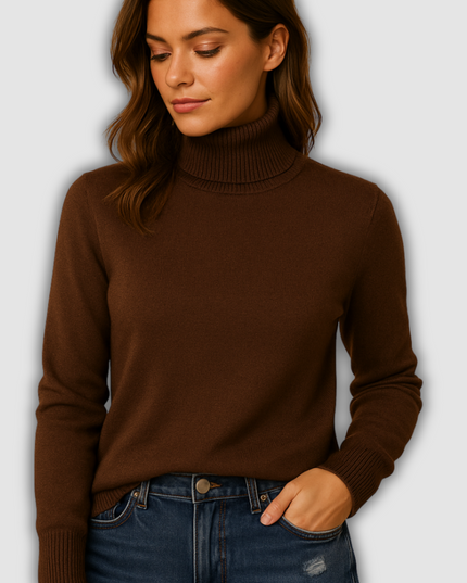 Xara - Stilvoller Damenstrickrollkragenpullover für täglichen Komfort