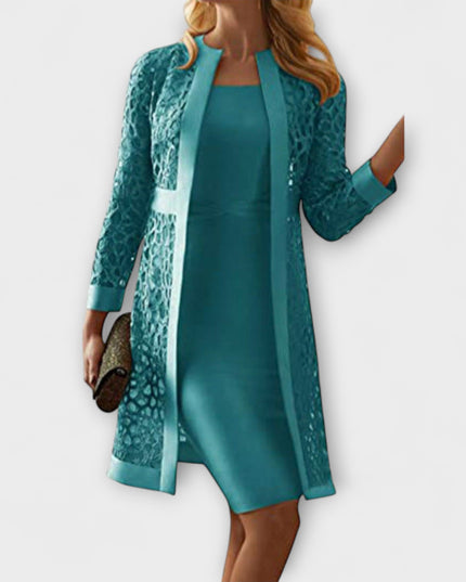 Luzia - Elegantes Zweiteiliges Spitzenkleid