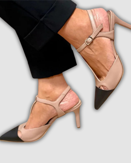 Leonora - Zweifarbige Spitzenschuhe für eleganten Stil