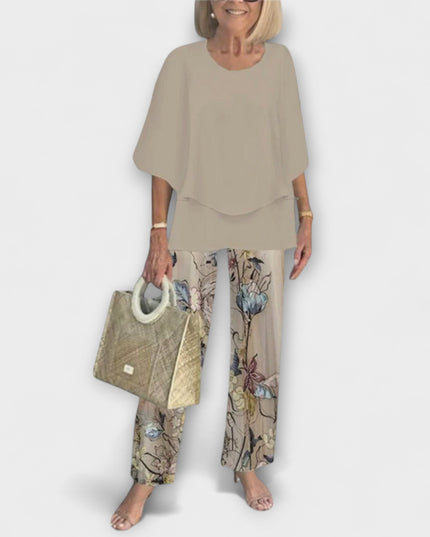 Rosamund - Modernes Set mit Bequemer Bluse und Hose