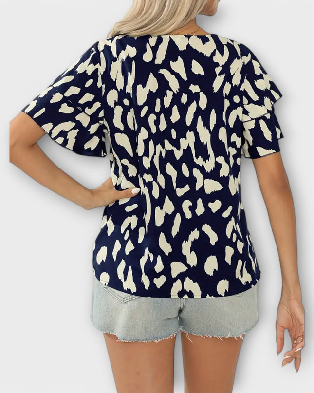 Evelyn - Lässige Bluse mit Rundhalsausschnitt