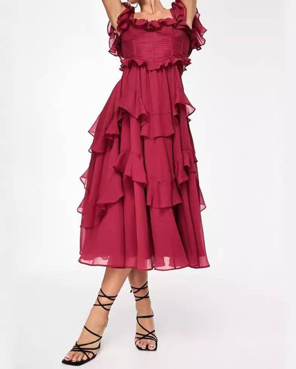 Karolin - Kleid mit Rüschendetails