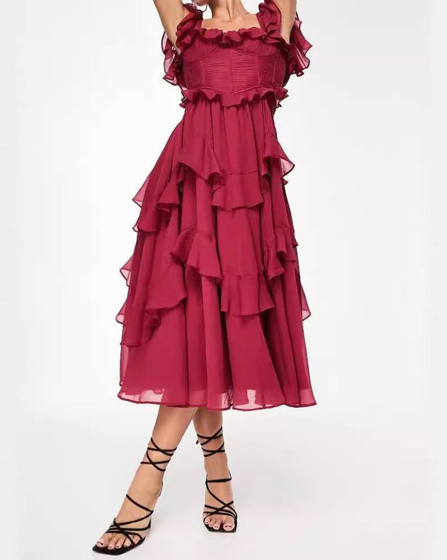 Karolin - Kleid mit Rüschendetails