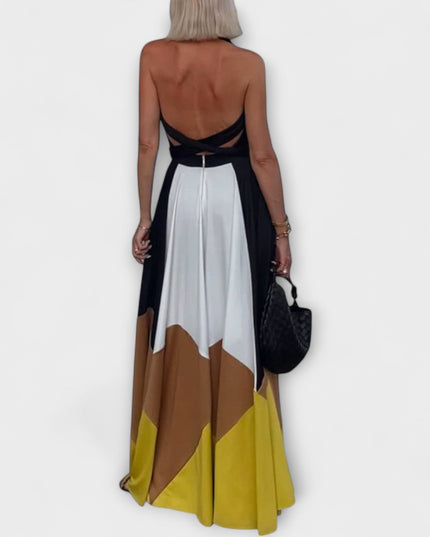 Madeleine - Langes Kleid mit Offenem Rücken