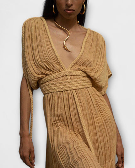 Iduna - Kimono-Maxikleid im griechischen Stil