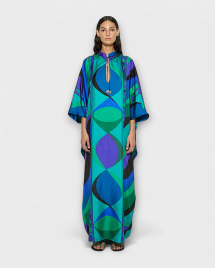 Isabella - Lebendiger Psychedelischer Kaftan