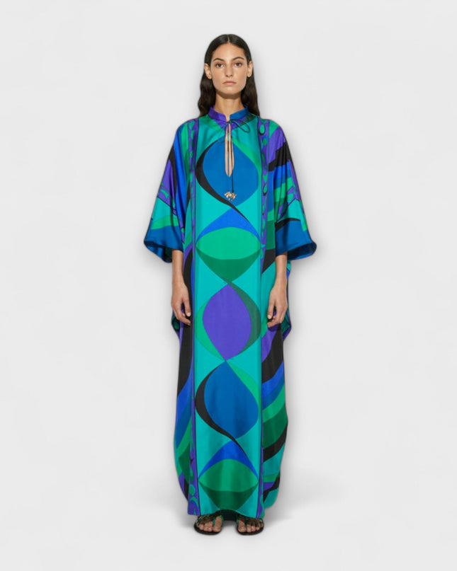 Isabella - Lebendiger Psychedelischer Kaftan