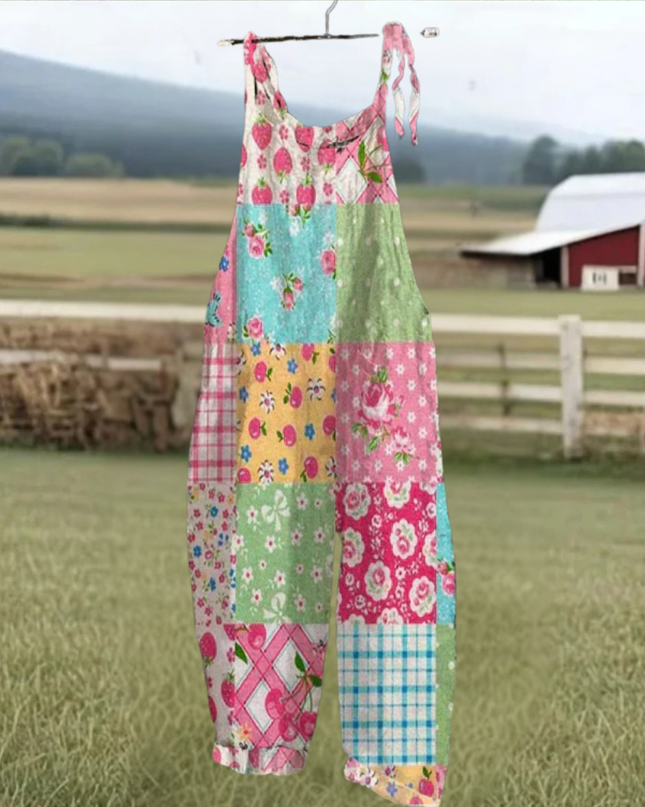 Amalia - Vintage Blumen Jumpsuit Damen