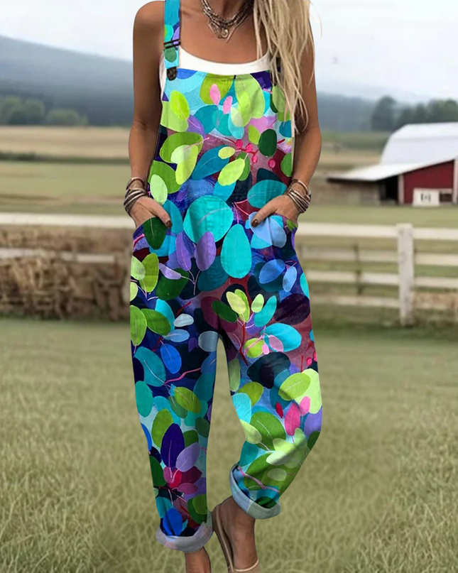 Hedwig - Vintage Blumen Jumpsuit Damen