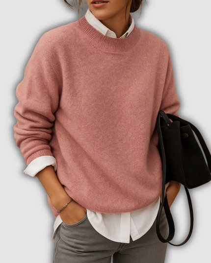 Uma - Damenpullover aus Wolle mit eleganter Passform und minimalistischer Verarbeitung