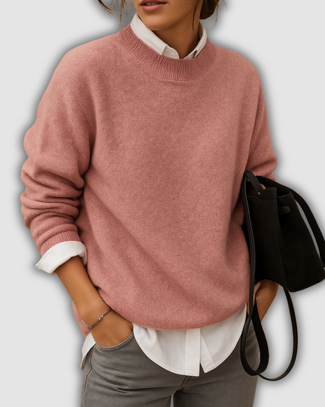 Uma - Damenpullover aus Wolle mit eleganter Passform und minimalistischer Verarbeitung