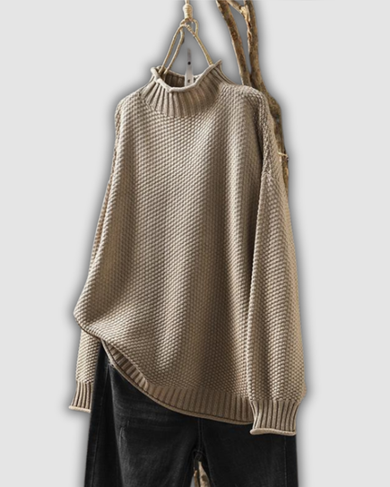 Bärbel - Waffelstrick Pullover