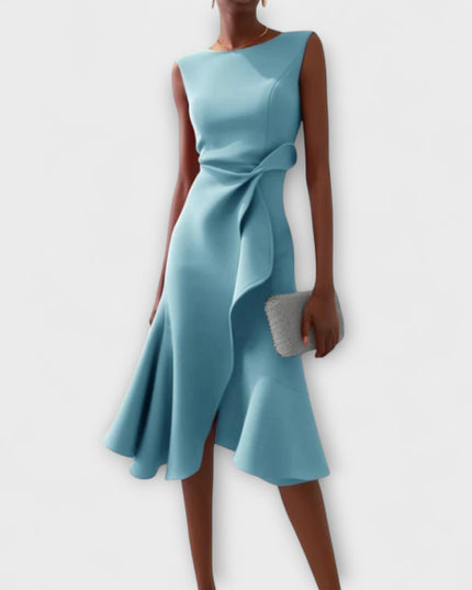 Sarah – Draped Asym Midi