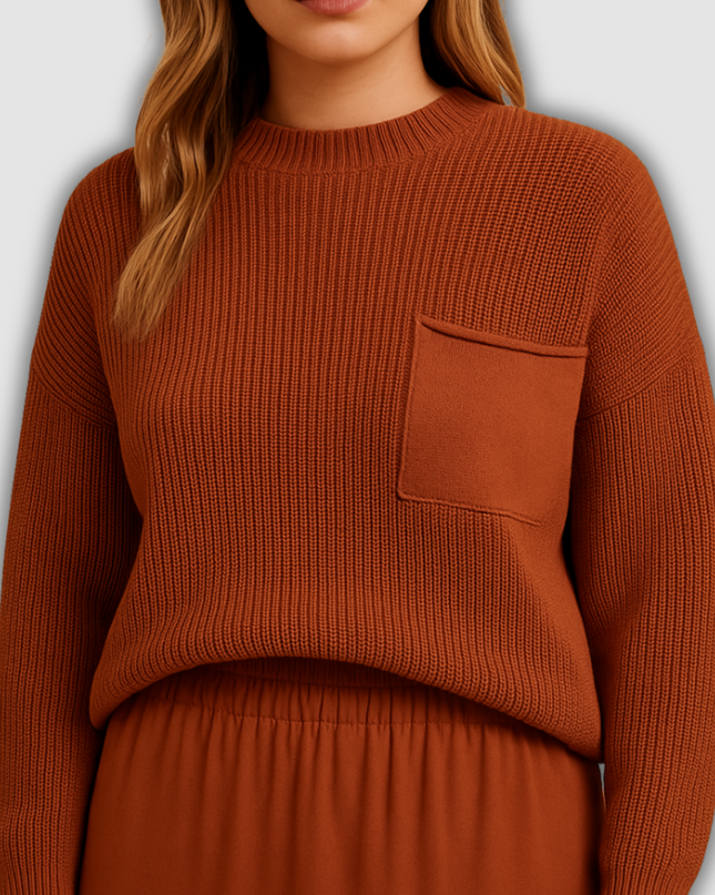 Halo - Minimalistischer gestrickter Damenpullover