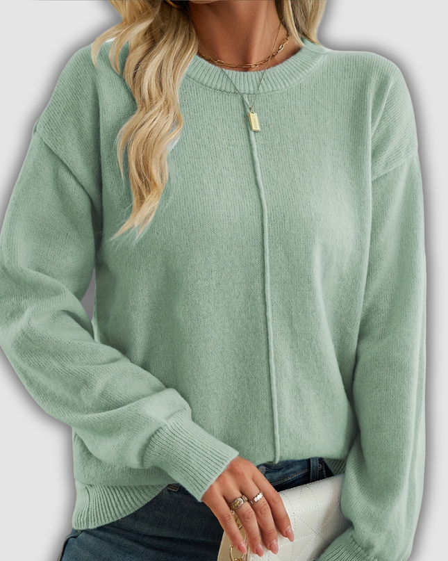 Hannelind - Langarm-Pullover mit Rundhalsausschnitt