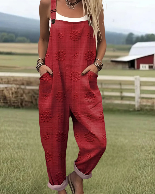 Frieda - Vintage Blumen Jumpsuit Damen