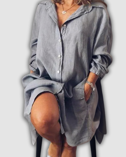 Trudelind - Midi-Kleid aus Baumwolle