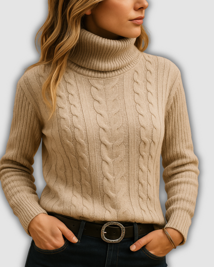 Myla - Leichter Damenrollkragenpullover
