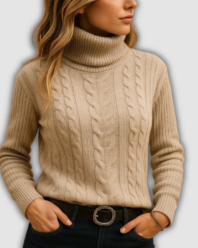 Myla - Leichter Damenrollkragenpullover