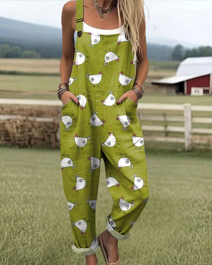 Waltraud - Vintage Blumen Jumpsuit Damen