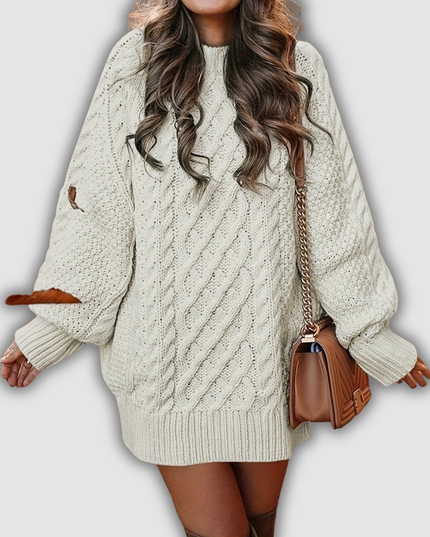 Etta - Strickpullover mit Zopfmuster