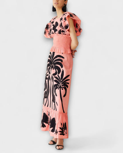 Britta - Schickes Palmbaumkleid