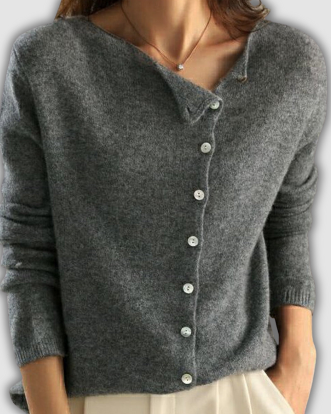 Meike - Elegante Wollstrickjacke