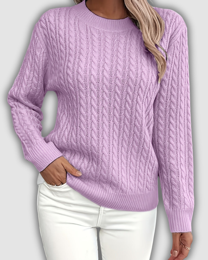 Frideruna - Lässiger locker sitzender Pullover mit Rundhalsausschnitt
