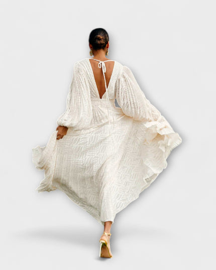 Larissa - Creme Maxi-Kleid von Allegory