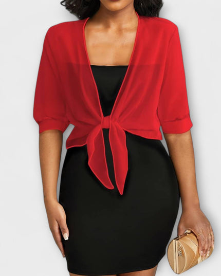 Olivia - Bluse mit offener Vorderseite