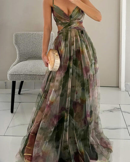Leni – Florales Maxikleid