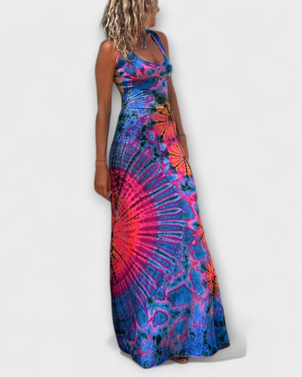 Elisabeth - La Bamba Tie-Dye Print Maxikleid
