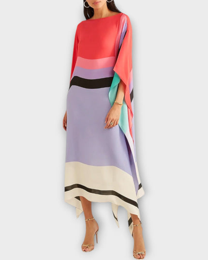 Anke - Locker geschnittener geometrischer Kaftan
